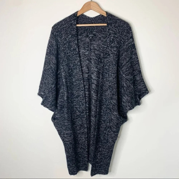 Aritzia Babaton Javier Cardigan Sweater Cocoon Open Front Mohair Wool Black XXS - Picture 8 of 14